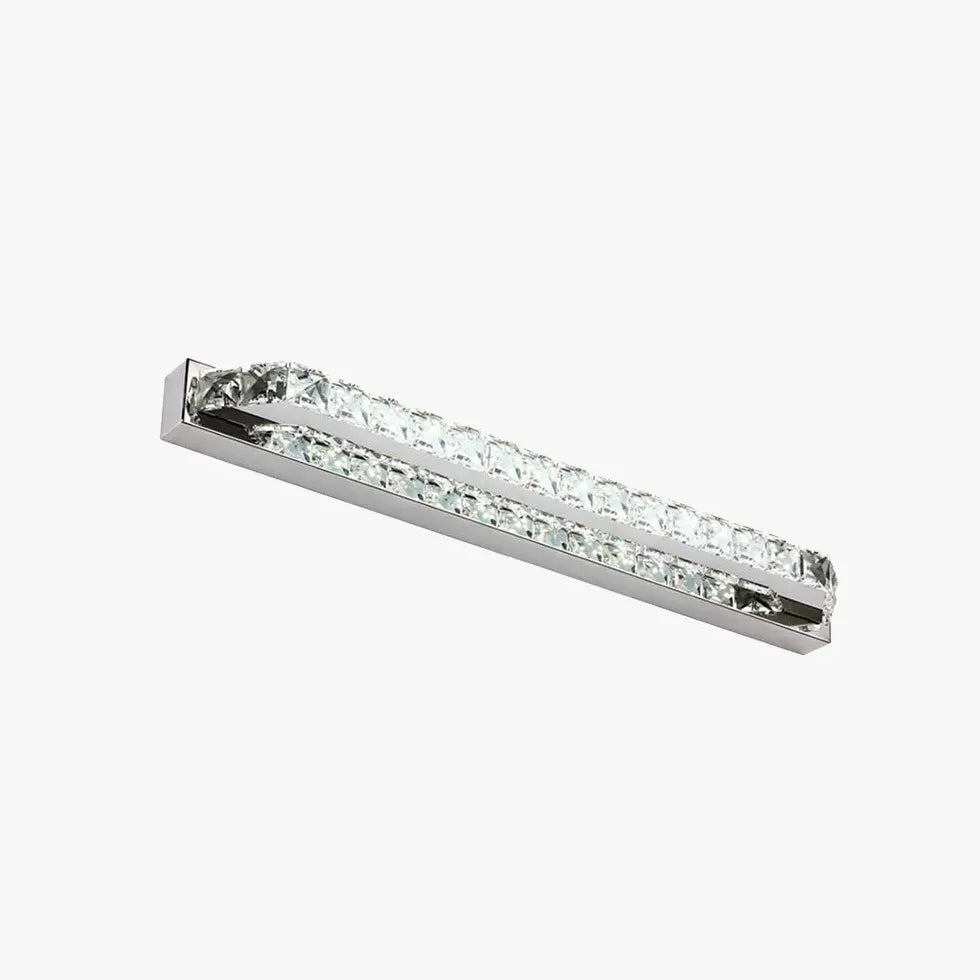 Lampade da bagno sopra specchio cristallo rettangolare - clowasit.com