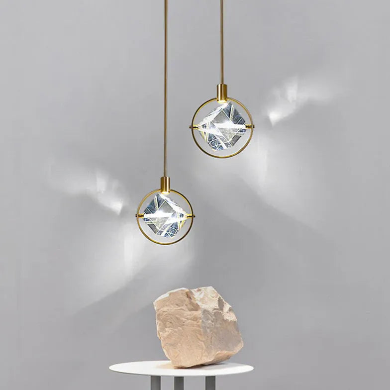 Lampadari Cristallo Moderno con Cornice Metallica - clowasit.com