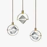 Lampadari Cristallo Moderno con Cornice Metallica - clowasit.com