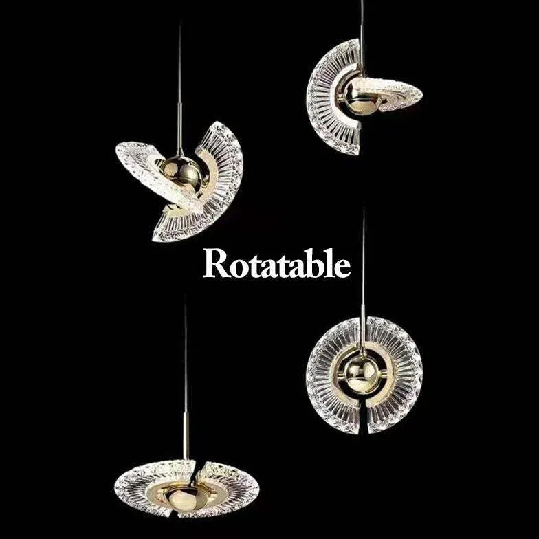 Lampadario moderno cristallo ali di angelo lucente - clowasit.com