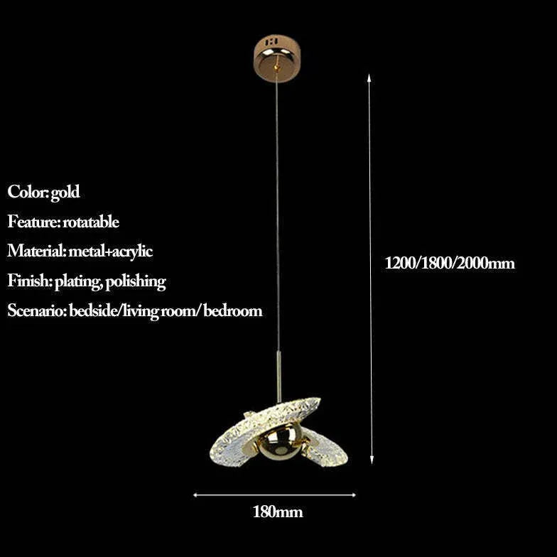 Lampadario moderno cristallo ali di angelo lucente - clowasit.com