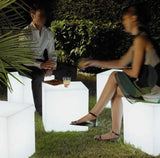 Lampade da Terra per Esterno a LED Moderne Cubo Sgabello