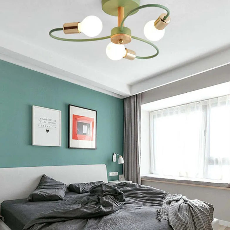 Lampadari design camera da letto Metallico elegante - clowasit.com