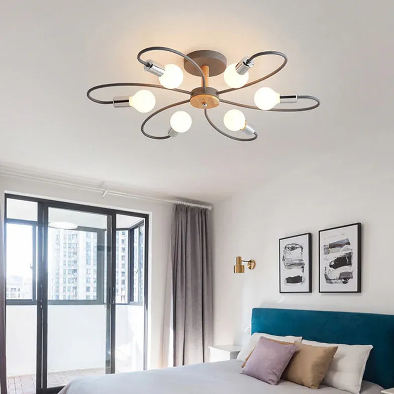 Lampadari design camera da letto Metallico elegante - clowasit.com