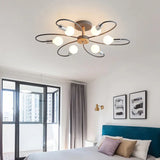 Lampadari design camera da letto Metallico elegante - clowasit.com