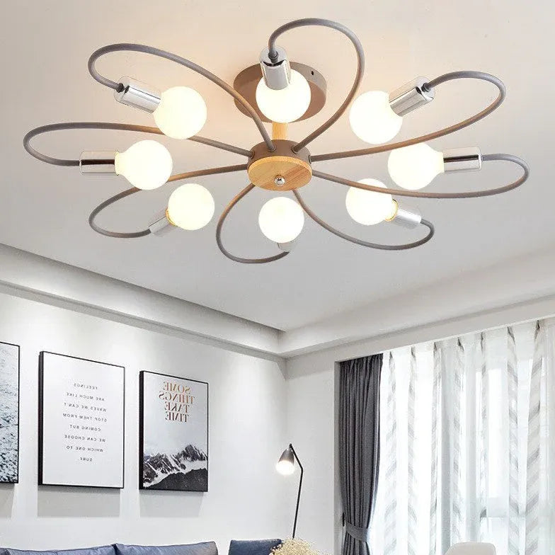 Lampadari design camera da letto Metallico elegante - clowasit.com