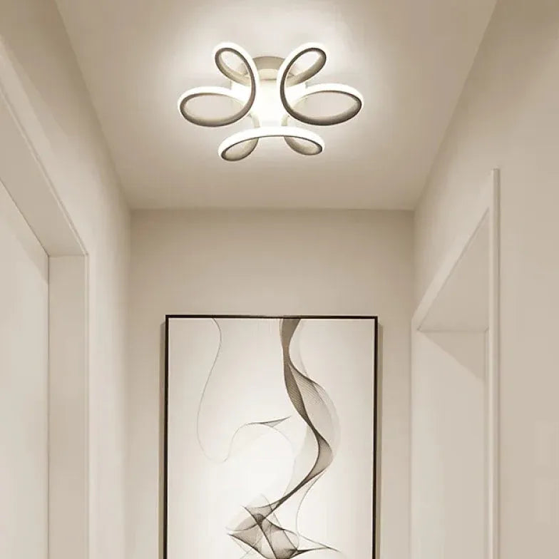 Lampadari moderni nero Design Arcuato per Corridoio - clowasit.com