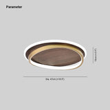 Lampadari per soffitto in noce stratificati rotondi - clowasit.com