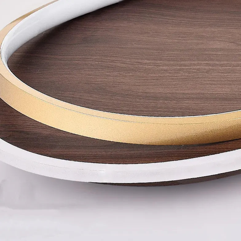 Lampadari per soffitto in noce stratificati rotondi - clowasit.com