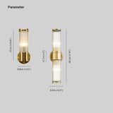 Applique classiche in vetro ottone spazzolato - clowasit.com