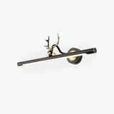Applique Nero Oro Bagno LED Corno - clowasit.com
