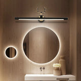 Applique Nero Oro Bagno LED Corno - clowasit.com