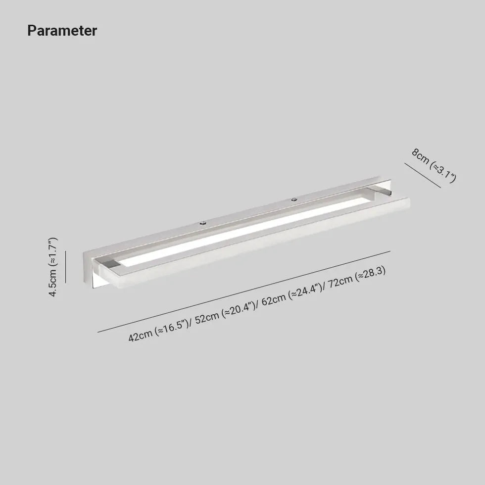 Illuminazione sopra specchio bagno Elegante bianco LED - clowasit.com