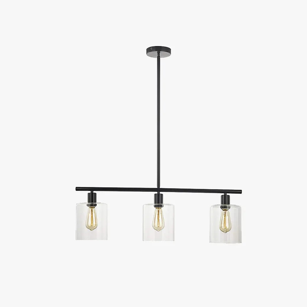 Lampadario cucina industriale trasparente quadrato - clowasit.com