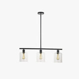 Lampadario cucina industriale trasparente quadrato - clowasit.com