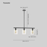 Lampadario cucina industriale trasparente quadrato - clowasit.com