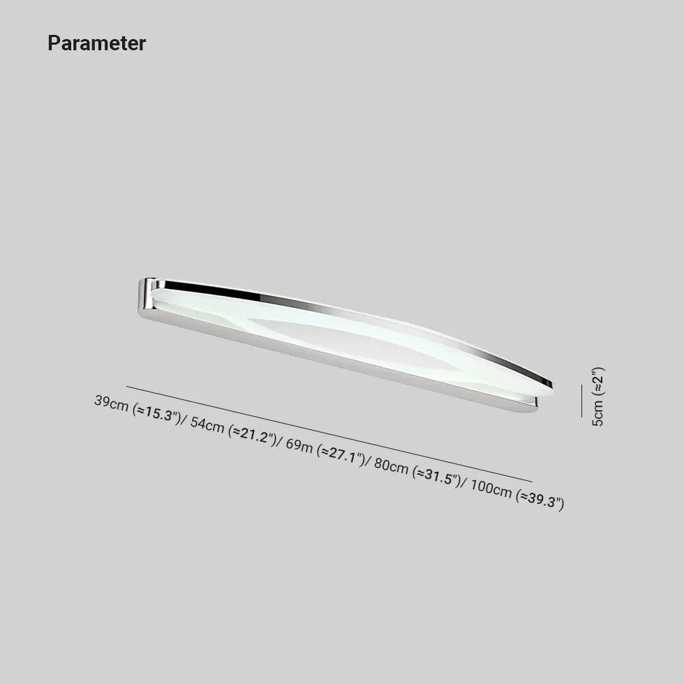 Applique da parete Argento LED Bagno Moderno - clowasit.com