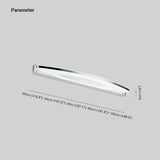 Applique da parete Argento LED Bagno Moderno - clowasit.com