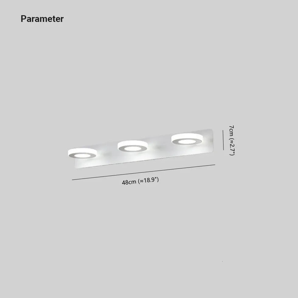 Applique da bagno led Bianco Rotondo Elegante - clowasit.com