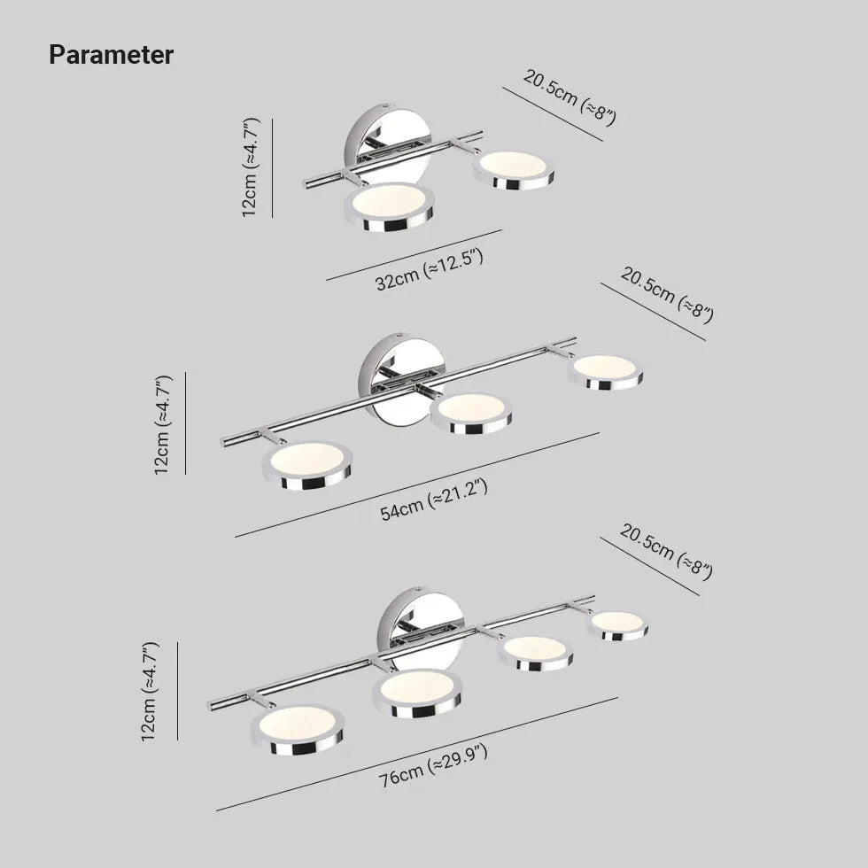 Applique cromate per bagno regolabile moderna illuminazione - clowasit.com
