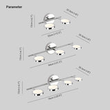 Applique cromate per bagno regolabile moderna illuminazione - clowasit.com