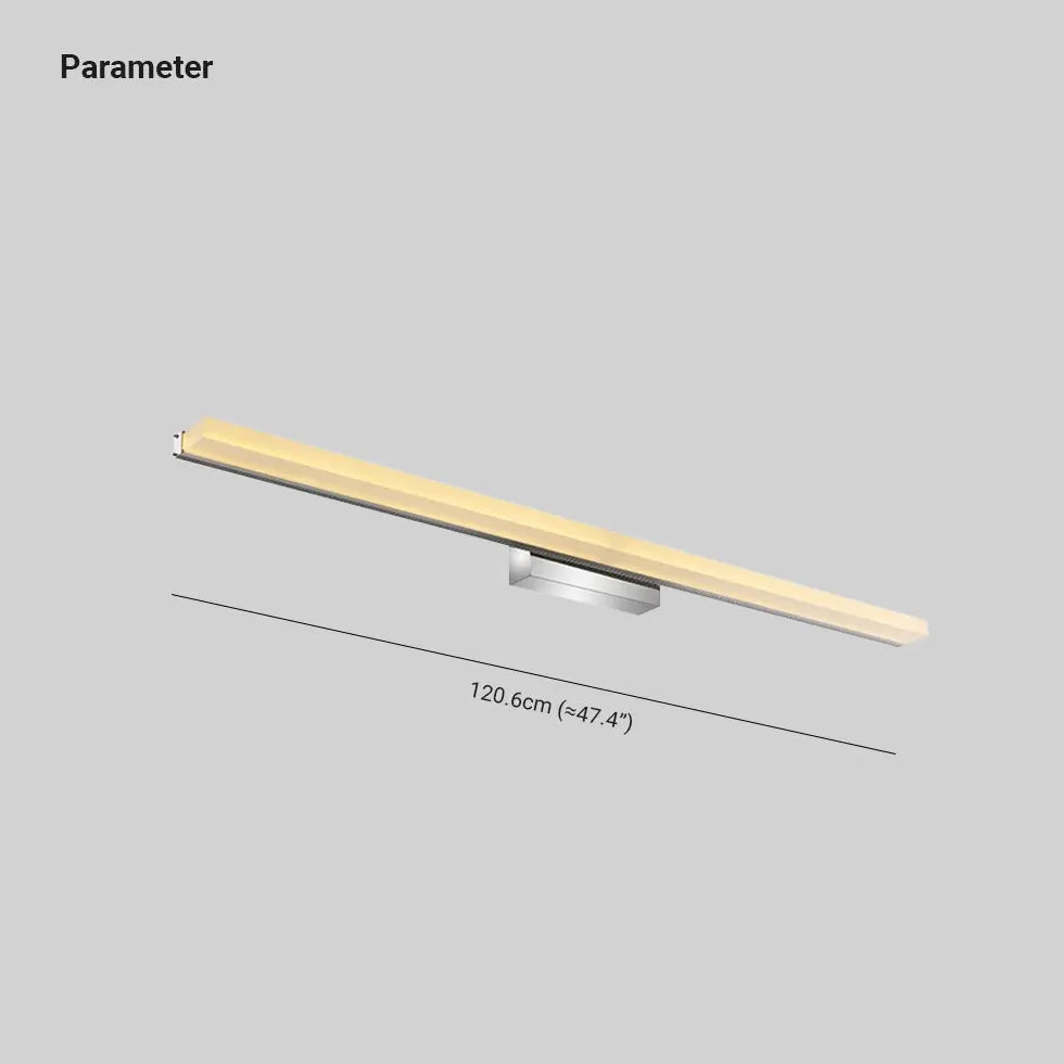 Lampada lunga da parete LED color argento - clowasit.com