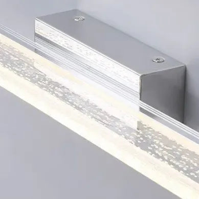 Lampada da parete lunga bagno argento - clowasit.com