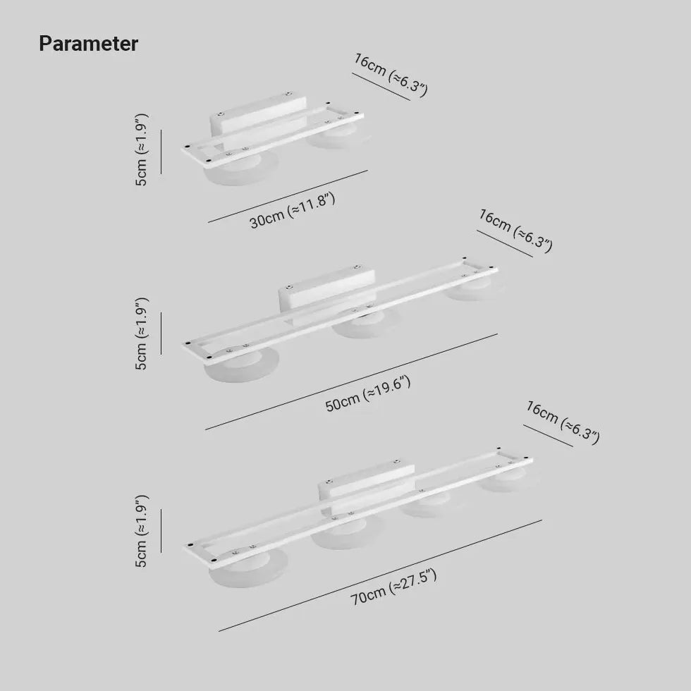 Applique da parete per specchio bagno bianco - clowasit.com