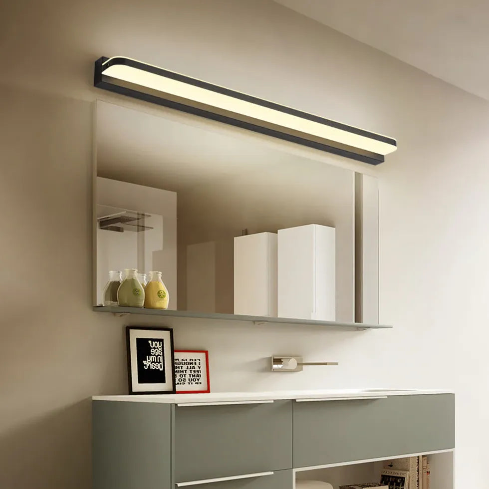 Applique bagno nera in acciaio inox LED - clowasit.com