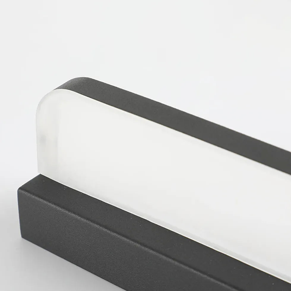 Applique bagno nera in acciaio inox LED - clowasit.com