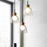 Lampadario Minimalista Design Geometrico in Vetro Moderno - clowasit.com