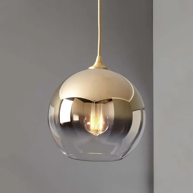 Lampada a sospensione a sfera metallo moderno - clowasit.com