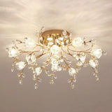 Plafoniere soggiorno moderne Design Floreale di Cristallo - clowasit.com