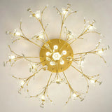 Plafoniere soggiorno moderne Design Floreale di Cristallo - clowasit.com