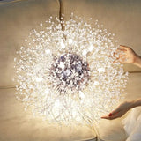 Lampadari pendenti cristallo moderni oro fuochi d'artificio - clowasit.com