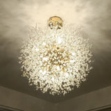 Lampadari pendenti cristallo moderni oro fuochi d'artificio - clowasit.com