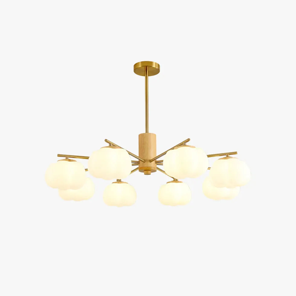 Lampadario moderno bianco nuvole in legno - clowasit.com