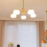 Lampadario moderno bianco nuvole in legno - clowasit.com