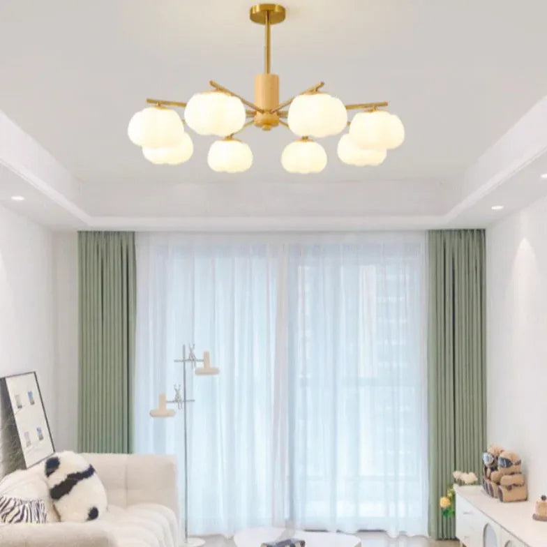 Lampadario moderno bianco nuvole in legno - clowasit.com