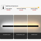 minimalista nero lineare applique led da esterno - Clowasit.com