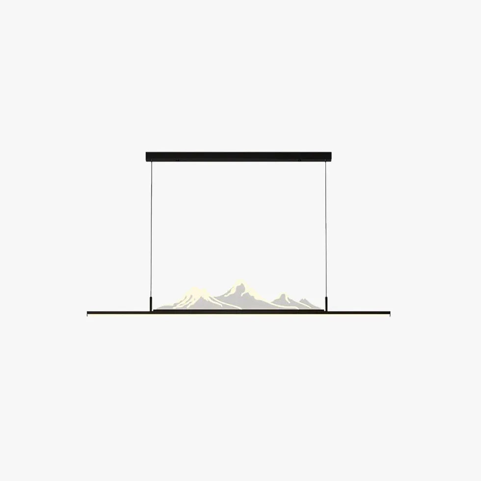 Lampadario a goccia moderno con contorni montani - clowasit.com