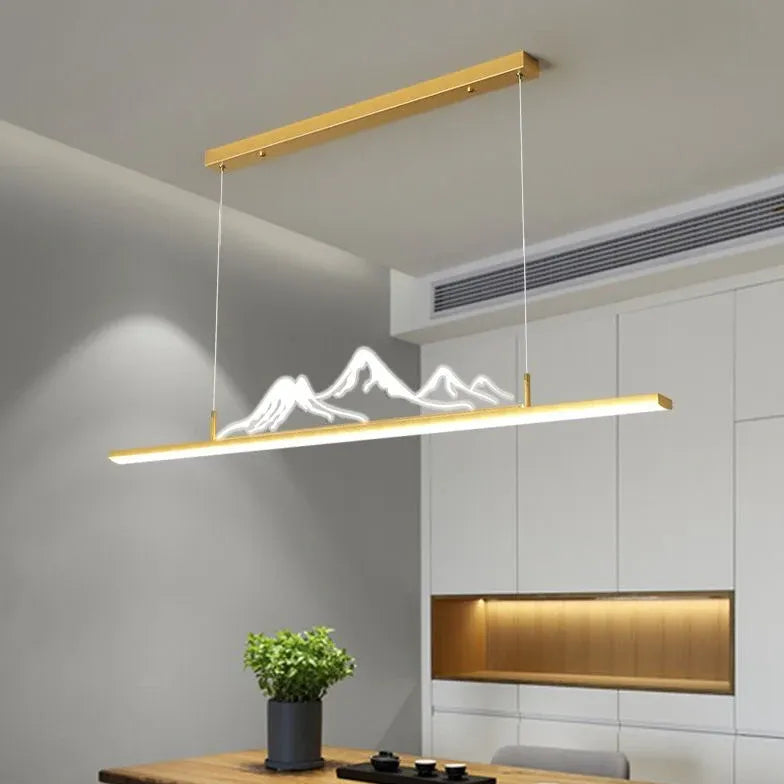 Lampadario a goccia moderno con contorni montani - clowasit.com
