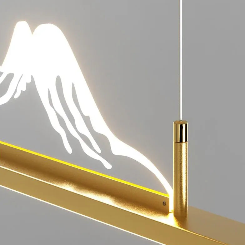 Lampadario a goccia moderno con contorni montani - clowasit.com