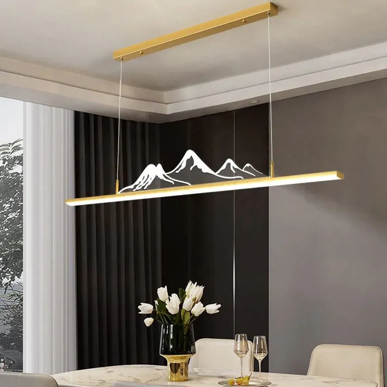 Lampadario a goccia moderno con contorni montani - clowasit.com
