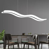 Lampadari moderni sala pranzo Onde nere bianche - clowasit.com