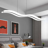 Lampadari moderni sala pranzo Onde nere bianche - clowasit.com
