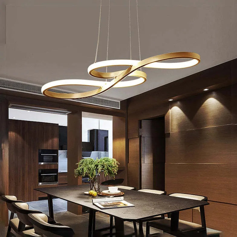 anello circolare moderno sala da pranzo a sospensione luce - clowasit.com