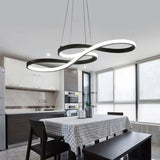anello circolare moderno sala da pranzo a sospensione luce - clowasit.com
