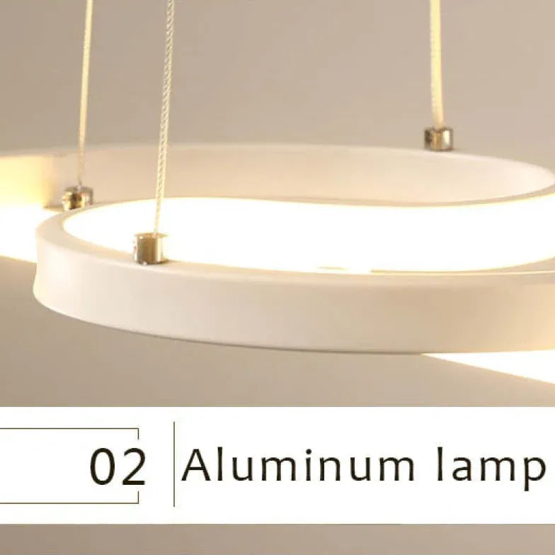 anello circolare moderno sala da pranzo a sospensione luce - clowasit.com