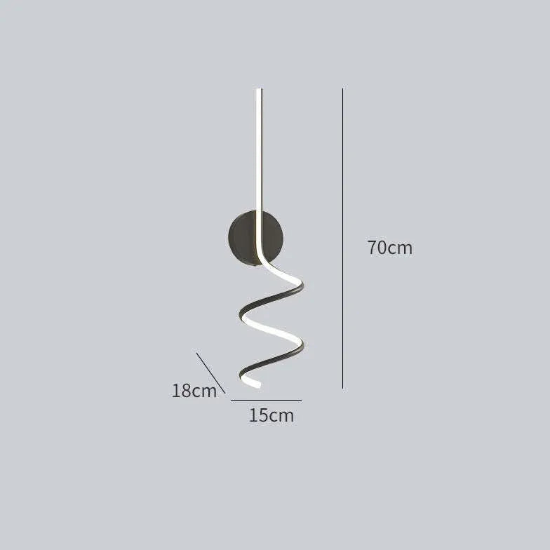 Applique a spirale Stile Moderno per Letto - clowasit.com